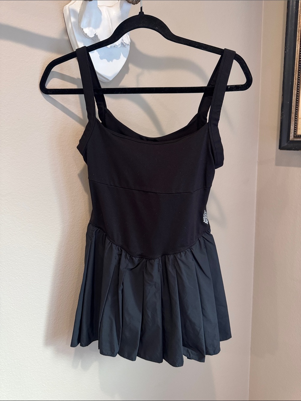 Free People Black Atheltic Dress with built in shorts
